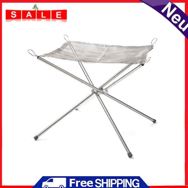 Outdoor Camping Fire Rack Grill Folding Detachable Barbecue Grill (Medium)