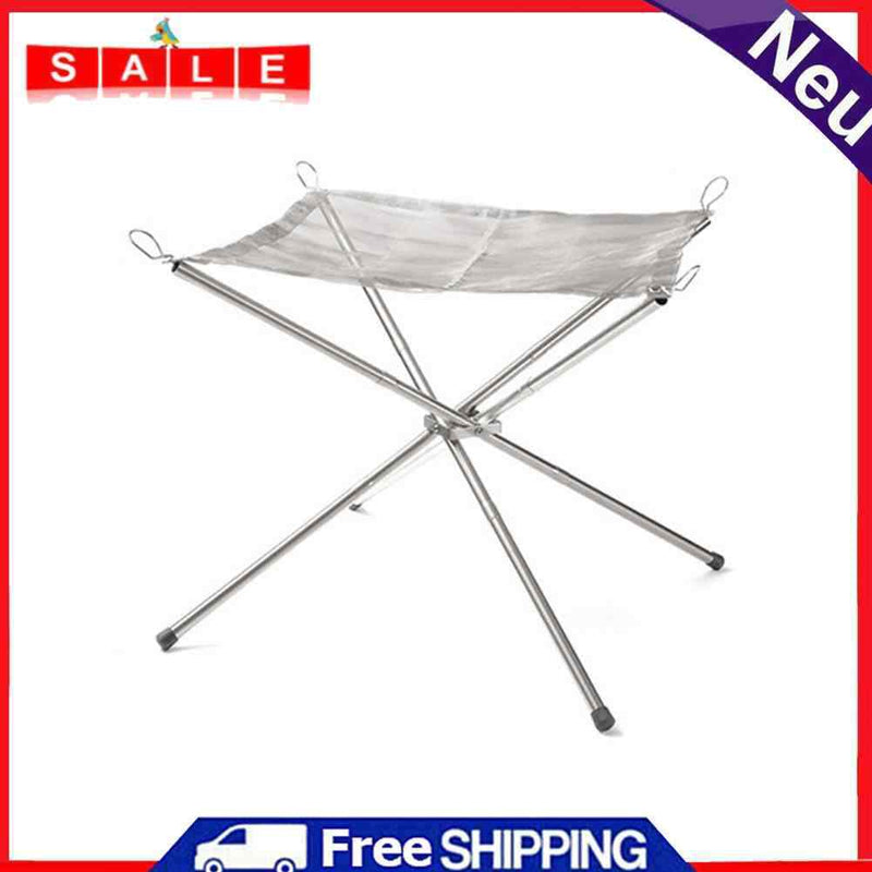 Outdoor Camping Fire Rack Grill Folding Detachable Barbecue Grill (Medium)