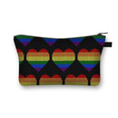 Rainbow love Printed Hand Hold Travel Storage Cosmetic Bag Toiletry Bag