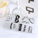 Scrapbooking Alphabet Transparent Stamp Flower Silicone Rubber Christmas Tree