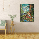 Painting By Numbers DIY Animal World Canvas Oil Wall Art Picture Ornaments Kit