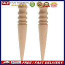 2pcs Leathercraft Round Wood Edge Slicker  Burnisher for Leather  Wood