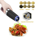 Electric-Auto Salt Pepper Mill Set Grinder Shaker Steel Y0H1 Kitchen Tool R2Y0