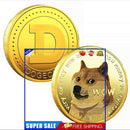Dogecoin Coin Metal Art Collection Cryptocurrency Virtual Currency Souvenir