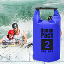 Waterproof Dry Bag Pack Sack Swimming Kayaking Boat Trekking (2L Dark Blue)