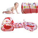 Pool-Tube-Teepee 3pc Pop-up Play Tent ChildrenTunnel Kids Play House