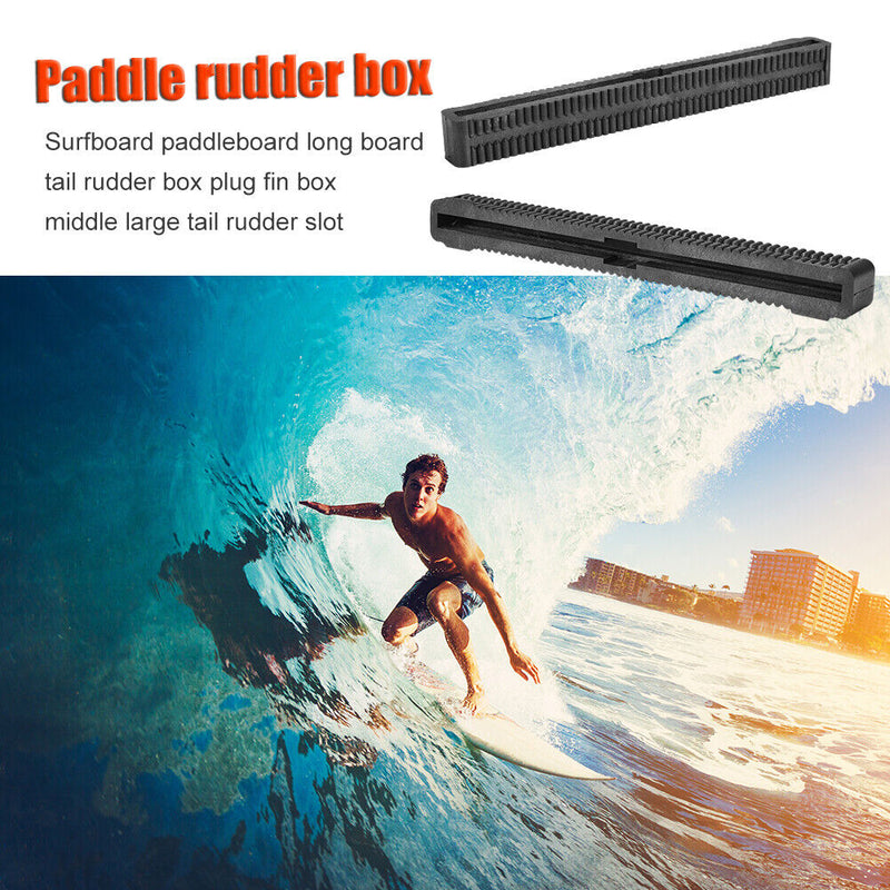 10.5 inch Fin Box Long Surfboard Center Fin Box Surfing Accessories (Black)