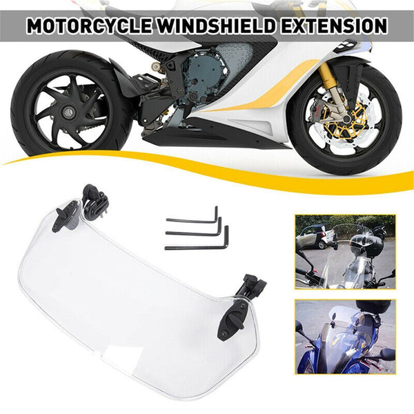 Wind Deflector Clip On Motorcycle Motorcycle Windshield Extension Spoiler