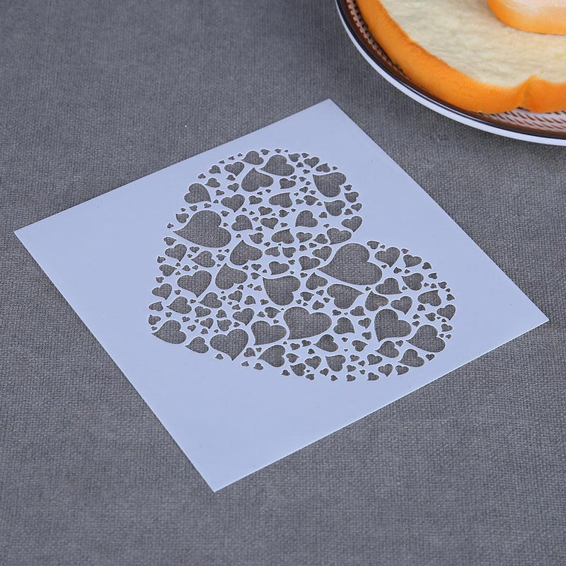 DIY Love Heart Fondant Decoration Stencil Wedding Decoration Cupcake Template