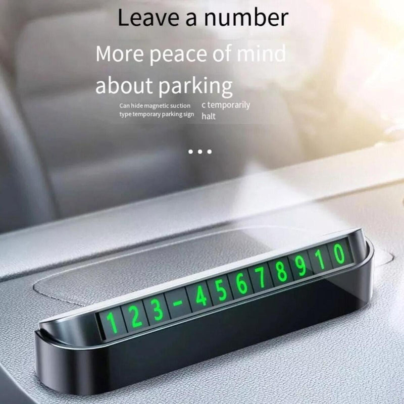 Temporary Parking Sign Hidden Number Plate Cartoons Phone 3 P9 Dimensional I5S4