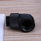 G1/4 Inner Outer Dual Thread 90 Degree Rotary Water Tube Connector(Black) Newly