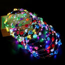 Party Decoration Halloween Crown Flower Light Up Headband Glowing LED Wreath