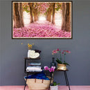 5D DIY Full Drill Diamond Painting Pink Trail Cross Stitch Embroidery Kit