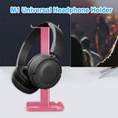 M1 Headphone Holder Hanger Earphone Desktop Display Stand Bracket (Pink) Newly
