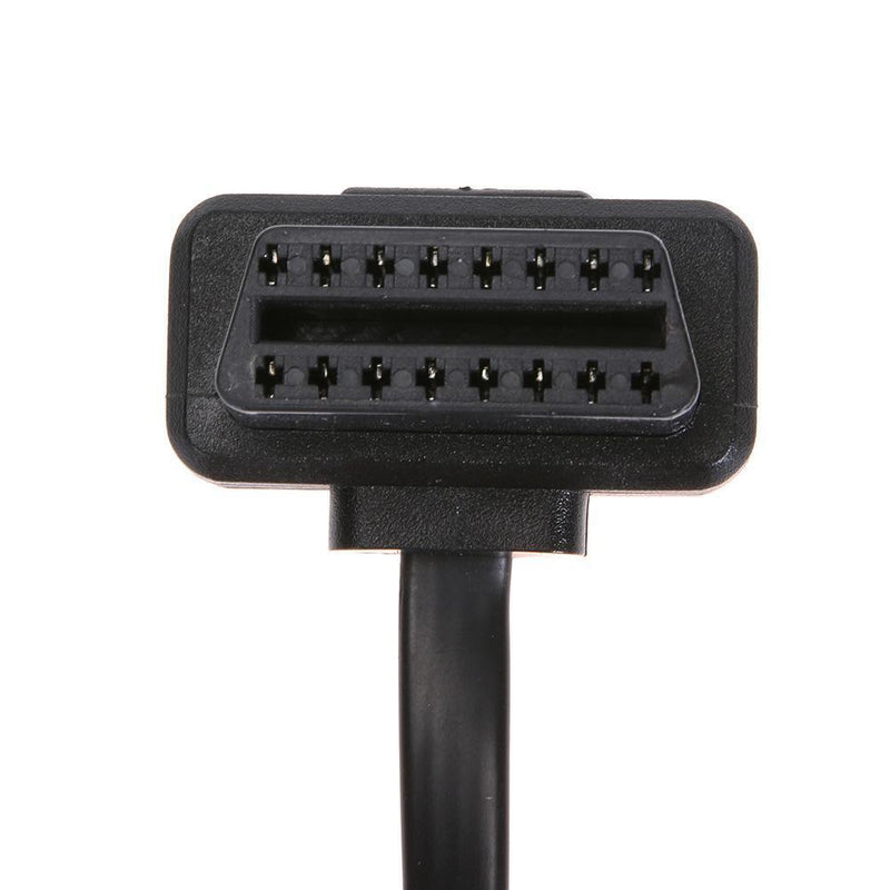 16 Pin Flat OBD 2 Car ELM327 Extension Cable with Switch Adapter Male