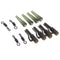 90 Piece  Clip Set With Quick Change Swivels Carp Fishing Tackle Rigs Newly