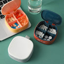 Pills Storage Case 7-Day Pills Grids Box Weekly Medicine Dispenser (Yellow)