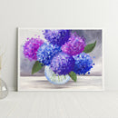 Colorful Flower Frameless Picture Oil Paint By Numbers Hand Painted Picture