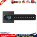 Smart Biometric Fingerprint Password TTLock APP Lever Handle Lock (Black) Newly