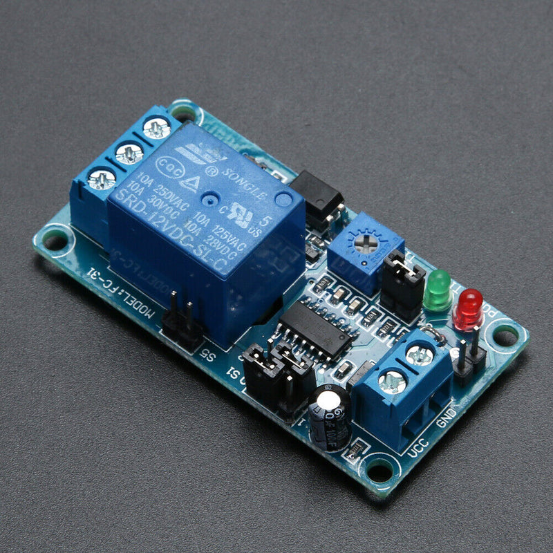DC 12V Delay Relay Time Delay Turn on/Delay Turn off Vibration Switch Modul