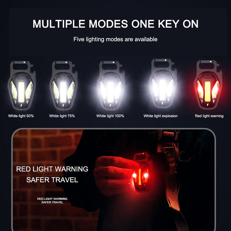 Portable Pocket Flashlight Outdoor Rechargeable Mini LED Flashlight Work Light