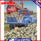 Car in Flower Oil Paint By Numbers Kits Canvas Picture DIY Wall Art Craft Color