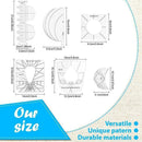 6*Quilting Templates Sewing Stencils Acrylic DIY Patchwork Sewing Ruler Tools#