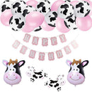 Farm Party Foil Balloons Set Party Animal Theme Cow Happy Birthday Banner Decor