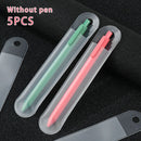 Business Affairs Frosted Round Glossy Translucent Pencil Bag Plastic Pen Pouch