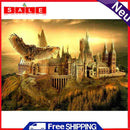 5D DIY Full Drill Diamond Painting Magic School Cross Stitch Mosaic Craft Kits