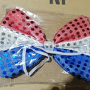 Party Wedding SEQUIN GREAT BRITAIN FLAG UNION JACK BOW TIE PLATINUM JUBILEE