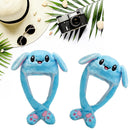 LED Glowing Cartoon Rabbit Hat Beanie Winter Plush Moving Bunny Ear Earflap