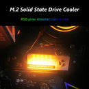 ARGB M.2 2280 SSD Heatsink ARGB Memory Heat Sink 5V 3Pin Cooler Vest Radiator