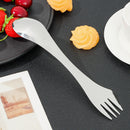Camping Portable Tableware Cutlery Tool Fork 3 in 1 Stainless Steel Spoon