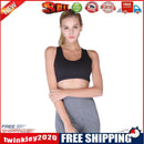 Women Fitness Sports Yoga Gym Bra Push Up Padded Cross Back Vest(Black/S)-2