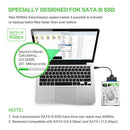 Speed 2.5 Inch 22 Pin Converter Hard Disk Driver Adapter Cable USB 3.0 To SATA