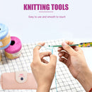 Soft Ceramic Handle Crochet Needles Crocheting Hooks Set Sweater Knitting Weave