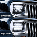 Flood Spot Lights Driving Lamp Work Light Bar For Jeep,Cherokee XJ 1984-2001