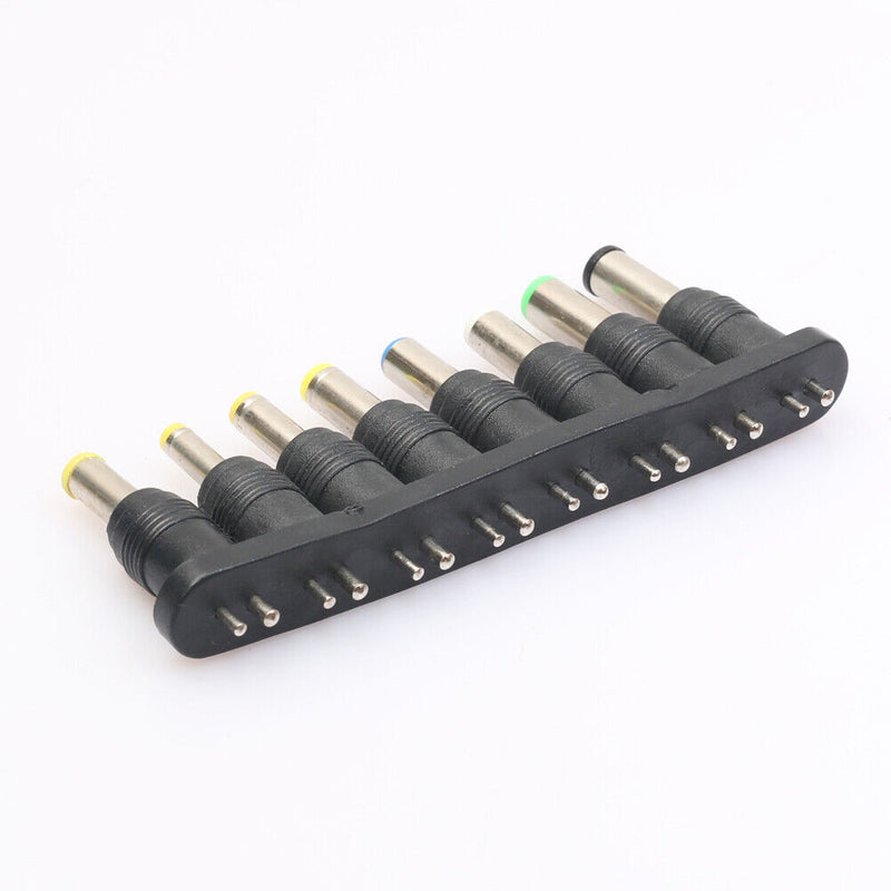 1Set 8Pcs Universal 2Pin Plug Charger Tip AC/DC Power Adapter for Notebook Newly