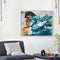 Girl and Dolphin Oil Paint By Numbers DIY Acrylic Painting on Canvas Drawing Kit