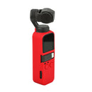 Silicone Case Cover + Neck Hand Strap for DJI Pocket 2 Accessories (Red) Newly