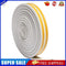 5pc Self-adhesive Soundproofing Anti Collision Windows Seal Strip (5m White