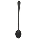 Stainless Steel Long Handle Ice Spoon Coffee Tea Spoons Tableware (Black) Newly