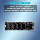5 Ports M.2 NGFF B-Key SATA to SATA 3 SSD HDD Expansion Card with Heat Sink