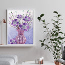 Part Drill Craft Poster DIY Flowers Vase Rhinestones Picture Diamond Painting