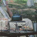 Folding Backpacking Camping Stove Oven BBQ Grill Rack Stand Barbecue Accessories