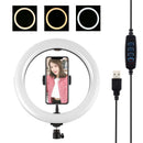 Color Temperature LED Ring Light Video Light Kits Dimmable For Tik Tok Youtube