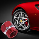 4pcs Universal Aluminum Car Wheel Tire Valve Stem Caps Dust Covers (Red) Newly