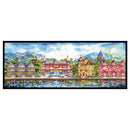 14CT Counted Full Cross Stitch DIY Victoria Dock Hand Paint Room Decor 70x28cm
