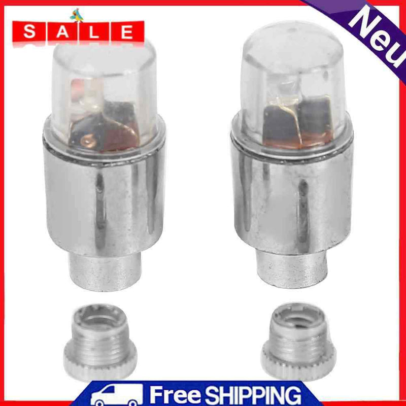 1 Pair Blue Neon Car Bike Bicycle Cycling Tyre Wheel Spoke Valve Cap Light